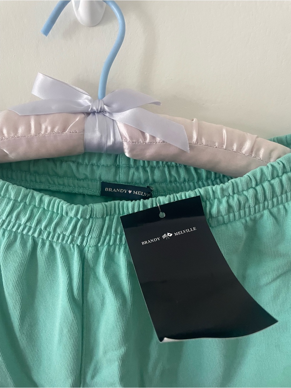 Brandy Melville Teal Sweatpants - Picture 3 of 3
